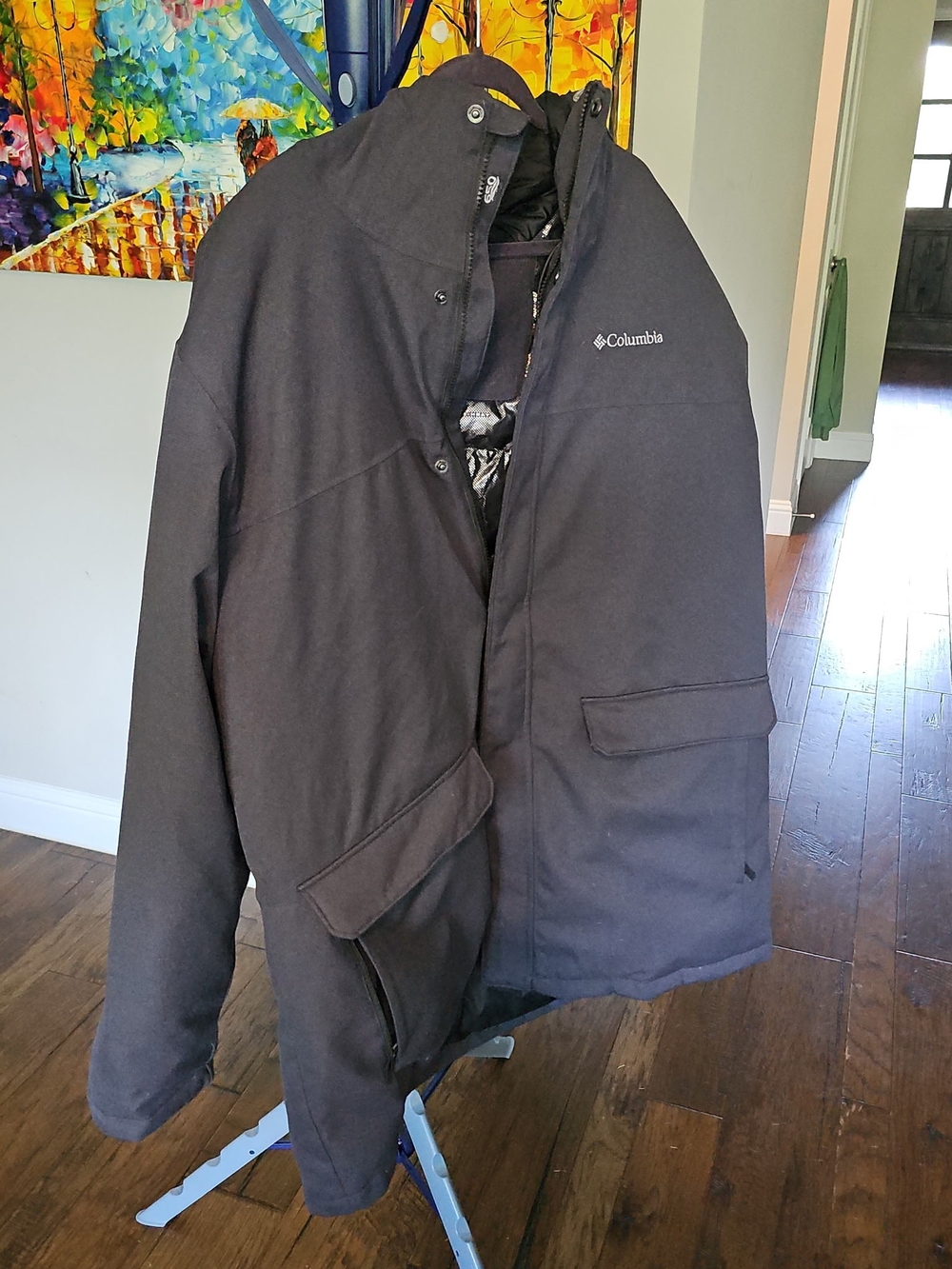 Columbia Men's Black Hooded Puffer Coat #3